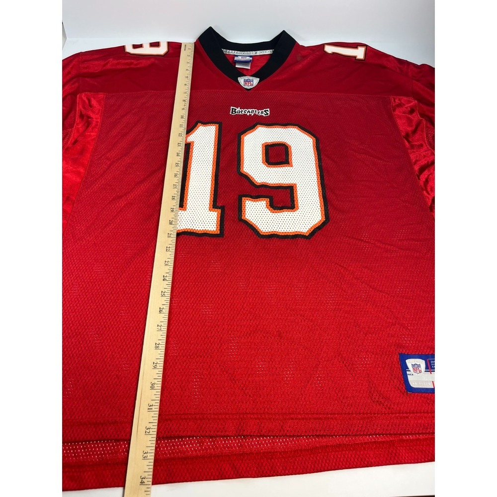 Reebok Jersey Tampa Bay Buccaneers Keyshawn Johnson Size 2XL Red #19 - Picture 10 of 11